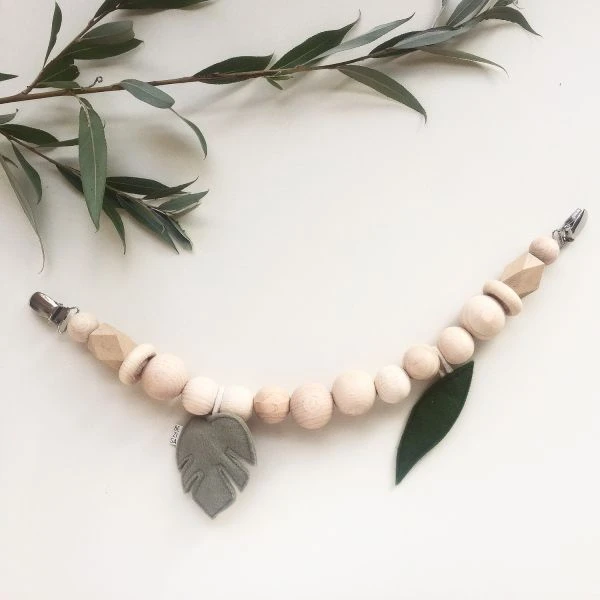 BEZISA Leaves Wagenspanner Pistache / Pine 4 BEZISA Leaves Wagenspanner Pistache / Pine - Afbeelding 2