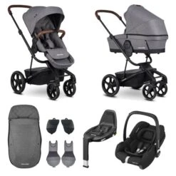 Easywalker Harvey 3 Premium Kinderwagen 2-in-1 Diamond Grey Pakketdeal
