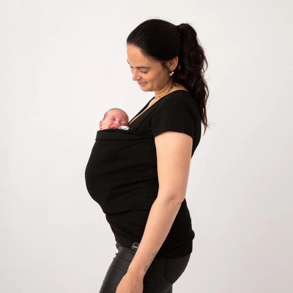 Womboo Buidelshirt - Vrouw - Maat XXL - Zwart 4 Womboo Buidelshirt - Vrouw - Maat XXL - Zwart - Afbeelding 2