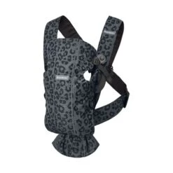 BabyBjörn Mini 3D Mesh Draagzak Antraciet Luipaard