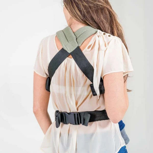 ByKay Click Carrier Classic Linnen Hunter Green 6 ByKay Click Carrier Classic Linnen Hunter Green - Afbeelding 4