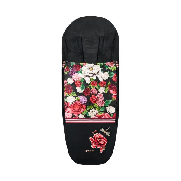 Cybex Platinum Spring Blossom Voetenzak - Dark Black 3 Cybex Platinum Spring Blossom Voetenzak - Dark Black