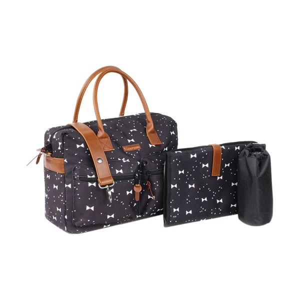 Kidzroom Bows Luiertas Black And White 5 Kidzroom Bows Luiertas Black And White - Afbeelding 3