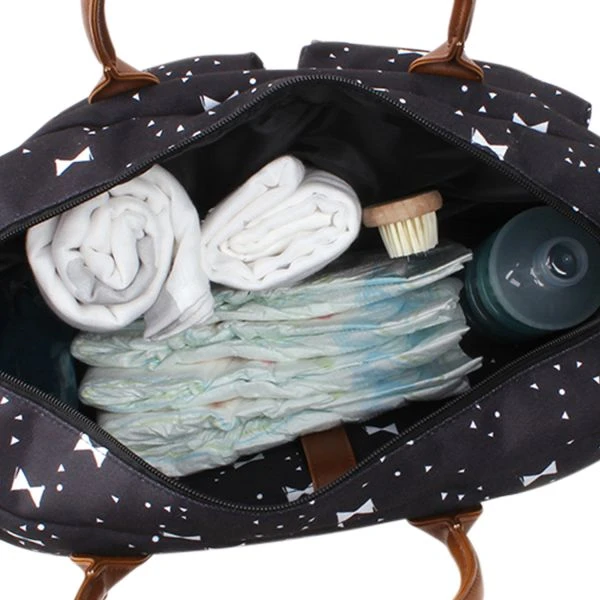 Kidzroom Bows Luiertas Black And White 6 Kidzroom Bows Luiertas Black And White - Afbeelding 4