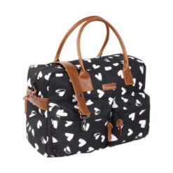 Kidzroom Heart Luiertas Black And White -Winkel Voor Babyreisartikelen kidzroom heart luiertas black and white 0f15