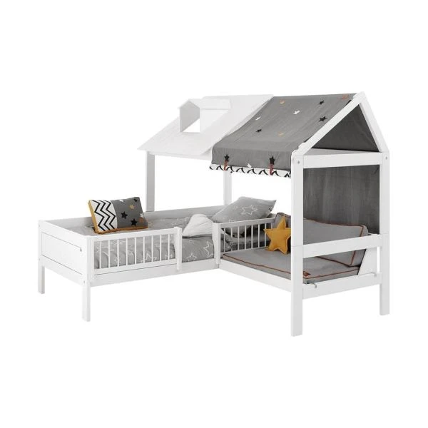 LifeTime Kidsrooms Bankje Voor Beachhouse Bed Wit Gelakt 4 LifeTime Kidsrooms Bankje Voor Beachhouse Bed Wit Gelakt - Afbeelding 2