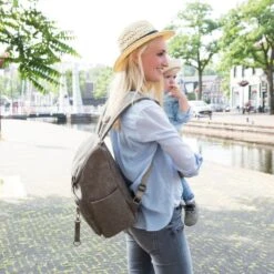 Little Company Lisbon Braided Luiertas Rugzak Taupe -Winkel Voor Babyreisartikelen little company lisbon braided luiertas taupe 4 4b29