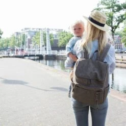 Little Company Lisbon Braided Luiertas Rugzak Taupe -Winkel Voor Babyreisartikelen little company lisbon braided luiertas taupe 5 ba8a