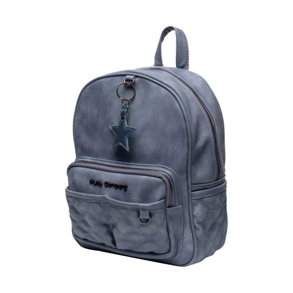 Little Company Mika Quilted Rugtas Blauw 4 Little Company Mika Quilted Rugtas Blauw - Afbeelding 2