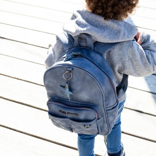 Little Company Mika Quilted Rugtas Blauw 6 Little Company Mika Quilted Rugtas Blauw - Afbeelding 4